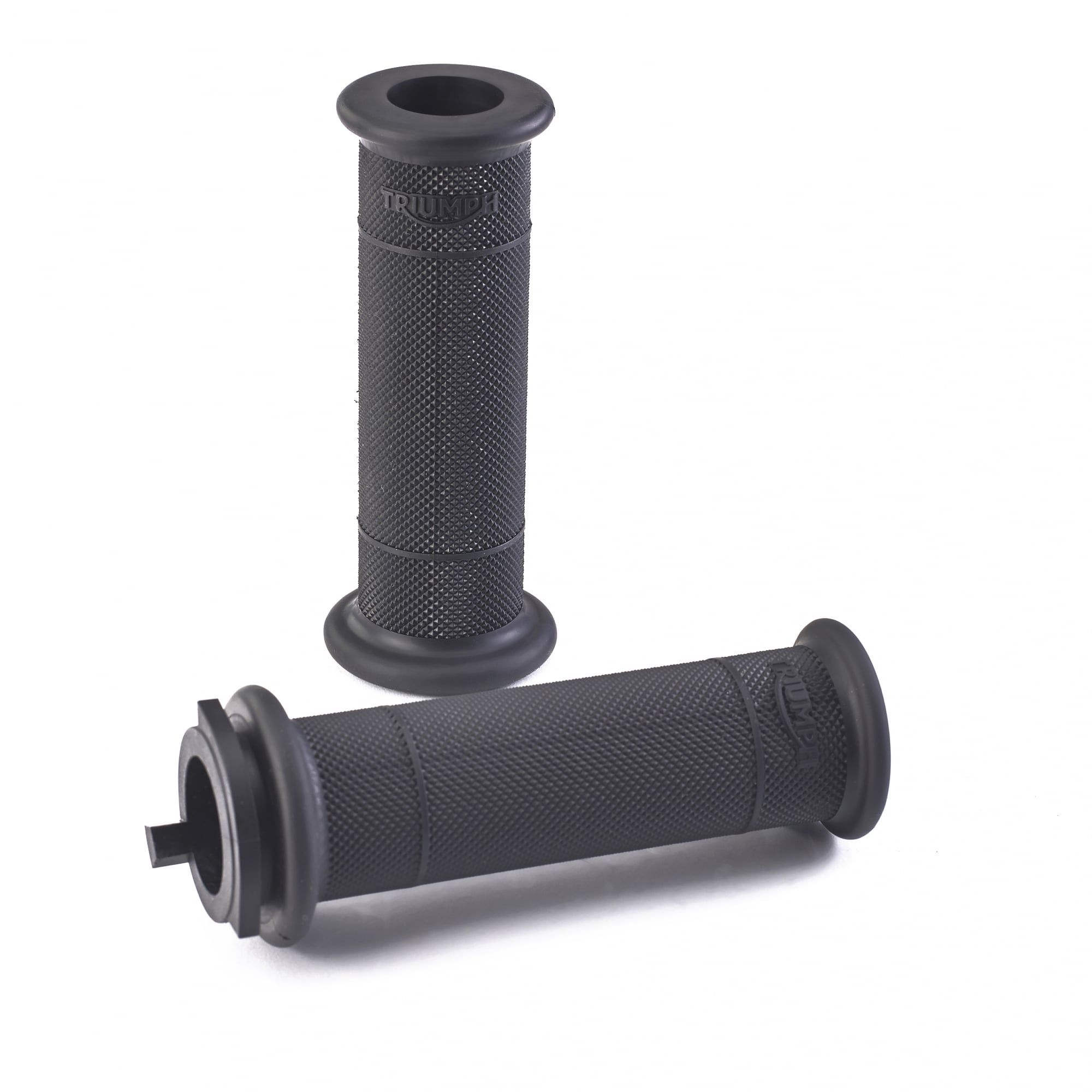 Handlebar Grips - Diamond Knurl - Black - 25.4mm - Triumph Newcastle